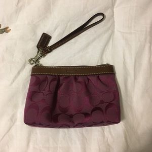 Coach Wristlet Purple
